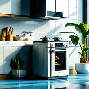 Innovative Smart Appliance Design With Rendering Kitchen