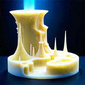 3d Printer With Data Streams With Large, Intricate