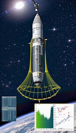 A Space Shuttle, Which Is A Large And Impressive Spacecraft, Floating In The Air