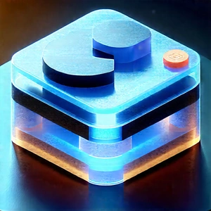 Educational Technology In Manufacturing Facility With Blue Orange
