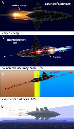 The Image Is A Graphic Representation Of A Beam Of Light Passing Through A Tractor Beam