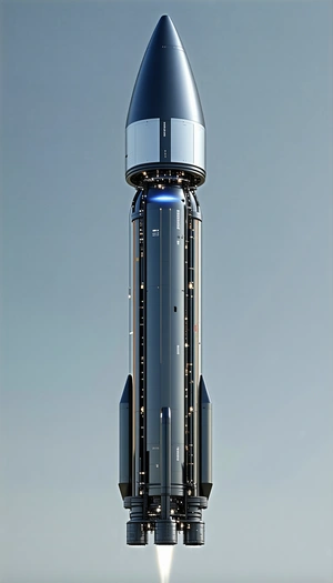 A Large, Futuristic-looking Spacecraft Is Shown In A Close-up View