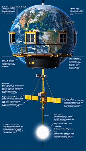 The Image Is A Diagram Of A Space Station, Showing The Various Components And Their Functions