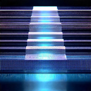 Close-up Of Sensor Array With Blue Staircase