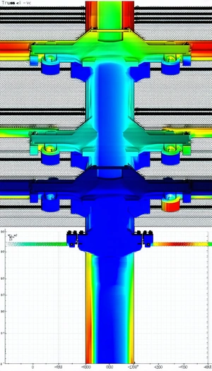 The Image Is A 3d Model Of A Pipe, Which Is Blue In Color