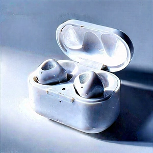 Wireless Earbuds With User Interface With Pair White