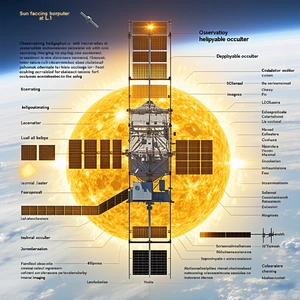 The Image Is A Diagram Of A Space Station, Showing The Various Components And Their Functions