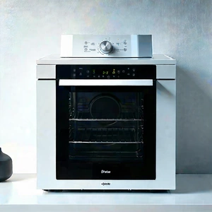 Tech Hdr Photography: Innovative Smart Appliance (design:1.33) With White Oven