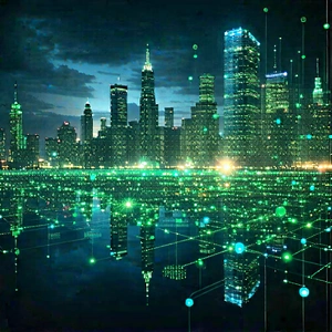 Tech Hdr Photography: Big Data Visualization With Nighttime View