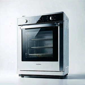 Tech Diagram Style: Innovative Smart Appliance Design With Stainless Steel