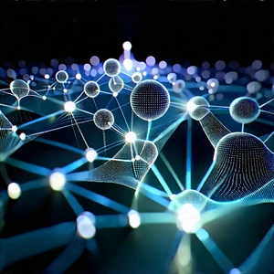 Blockchain Network Visualization With Image, There