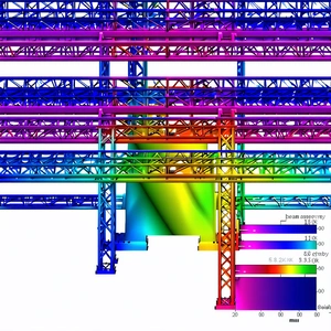 The Image Is A 3d Model Of A Bridge, Showcasing Its Structure And Design