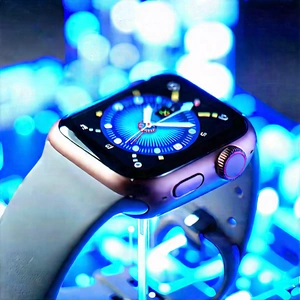 Smart Watch With Holographic Display With Close-up Apple