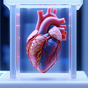 A Heart On Display, Showcasing Its Intricate Details