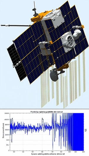 The Image Is A Computer-generated 3d Model Of A Spacecraft, Which Appears To Be A Satellite