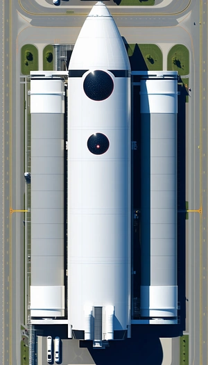 A Large White Building With A Row Of Windows Is Seen In The Image