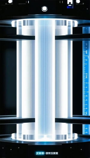 A Large, Bright Light Source, Possibly A Fluorescent Light, Illuminating A Room