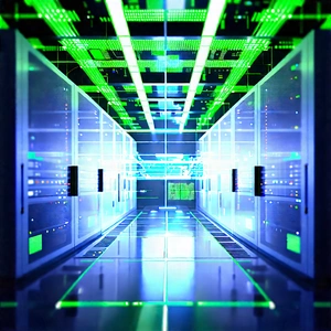 (futuristic:1.19) server room
