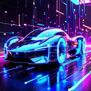 Innovative Electric Vehicle Design With Futuristic Shown