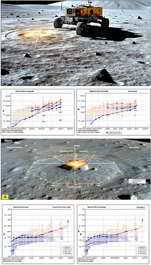 graphic representation Martian surface