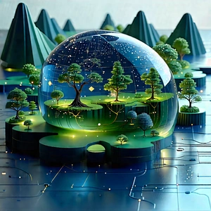 Digital Transformation Visualization With Large, Illuminated