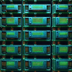 Close-up of sensor array