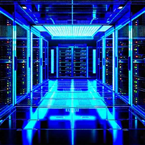 (futuristic:1.46) server room