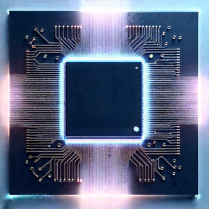 Microchip with holographic projection