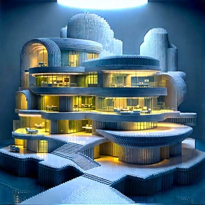 Futuristic Innovation Hub With Large, Modern