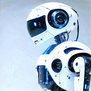 Robot with laser scanning
