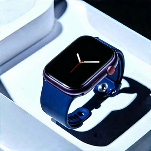 Tech Isometric Design: Innovative Wearable Device Design With Blue Apple