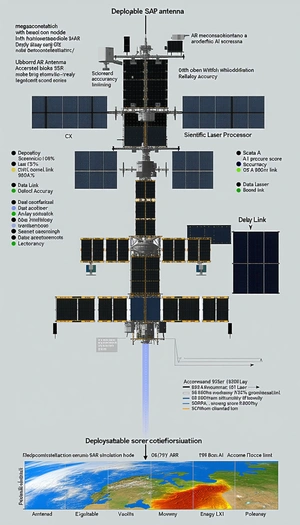 The Image Is A Diagram Of A Spacecraft, Showing The Various Components And Their Functions