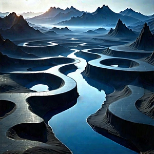Artificial Intelligence Visualization With Digital Painting