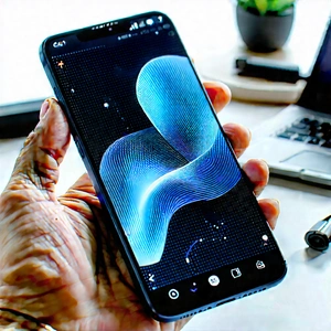 Smartphone with data visualization