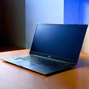 Laptop With Streaming Content With Black Laptop
