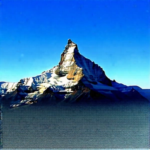 Nature Flat Design: Clear (sky:1.14) Over (mountain:1.42) Peak With Majestic Mountain