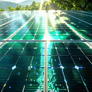 Solar Panel With Holographic Projection With Large Solar