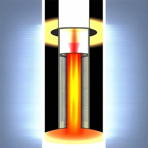 A Large, Brightly Lit, And Colorful Light Fixture