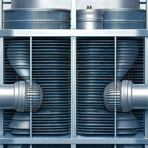 Close-up of cooling system
