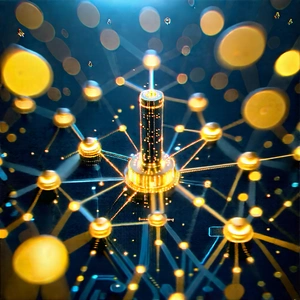 Blockchain Network Visualization With Image, There