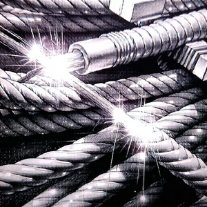 Tech Charcoal Drawing: Close-up of fiber optic cables
