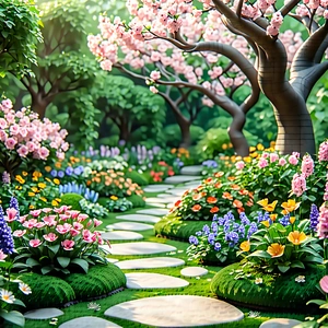 Lifestyle Octane Render: Spring gardening during spring
