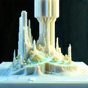 3d printer with data streams