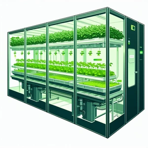 The Image Is A Cartoon Drawing Of A Greenhouse Filled With Plants