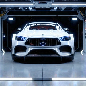 Automotive Technology In Manufacturing Facility With White Sports