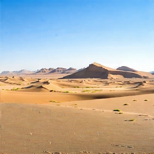 Nature Editorial Photography: Clear Sky Over Desert With Vast Desert