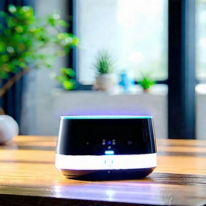 Smart Home Device With Streaming Content With Small White