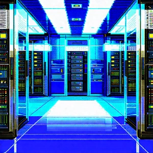 Futuristic Server Room With Image, There