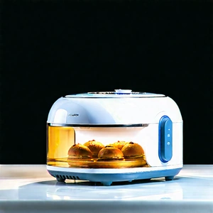 Innovative Smart Appliance (design:1.48) With White Toaster