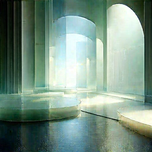 Abstract Sci-Fi Art: Translucent structure